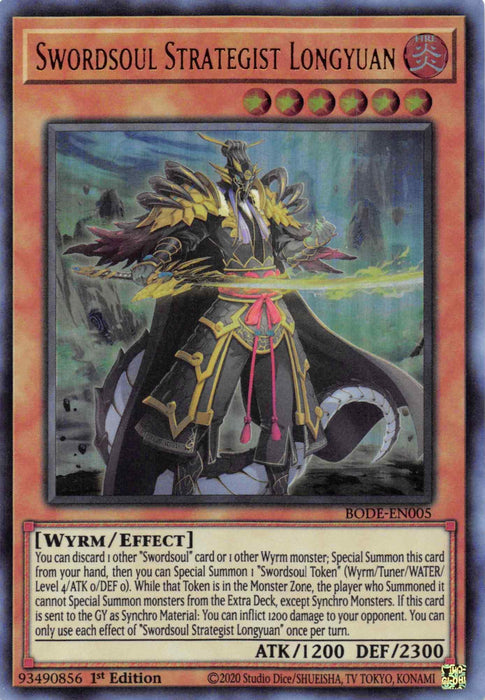 Swordsoul Strategist Longyuan [BODE-EN005] Ultra Rare - for just $0.25! 