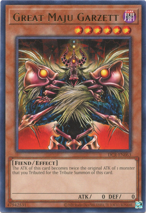 Great Maju Garzett (25th Anniversary) [DCR-EN063] Rare - for just $0.55! 