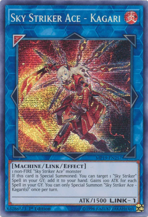 Sky Striker Ace - Kagari [MP19-EN257] Prismatic Secret Rare - for just $2.75! 