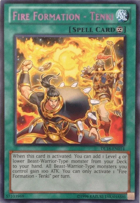Fire Formation - Tenki (Purple) [DL18-EN014] Rare - for just $1.05! 