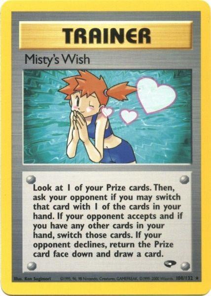 Misty's Wish (108/132) [Gym Challenge Unlimited] - for just $5.75! 