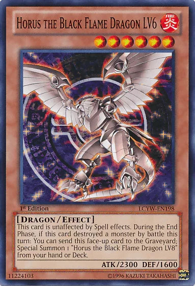 Horus the Black Flame Dragon LV6 [LCYW-EN198] Common - for just $0.30! 