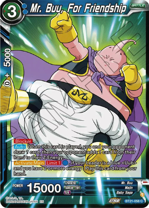 Mr. Buu, For Friendship (BT21-058) [Wild Resurgence] - for just $0.10! 