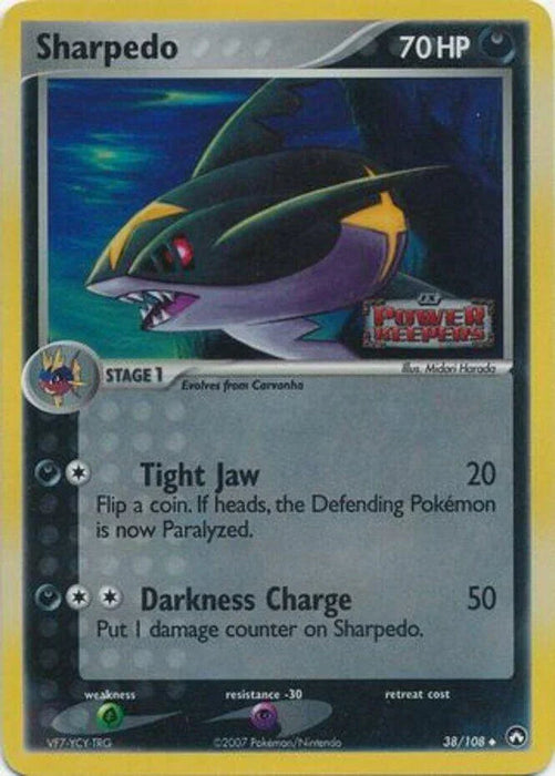 Sharpedo (38/108) (Stamped) [EX: Power Keepers] - for just $17.30! 