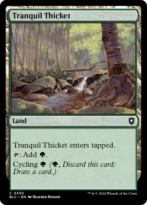 Tranquil Thicket (BLC-350) - Bloomburrow Commander - for just $0.09! 