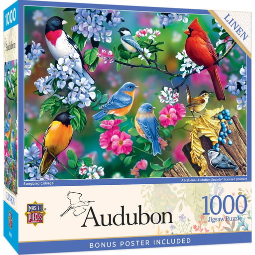 Audubon - Songbird Collage 1000 Piece Jigsaw Puzzle - for just $16.99! 