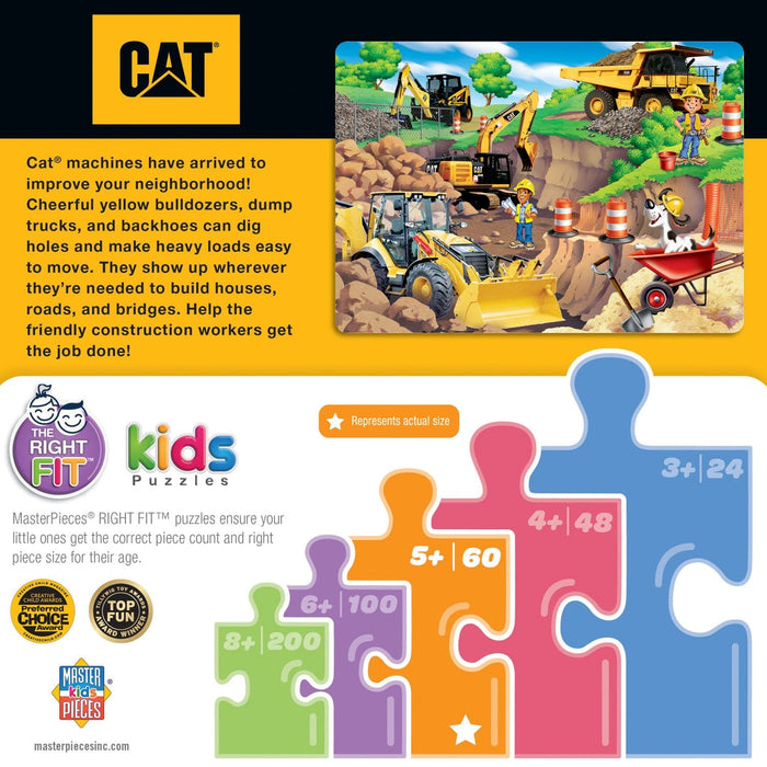 CAT - Day at the Quarry 60 Piece Jigsaw Puzzle - for just $12.99! 
