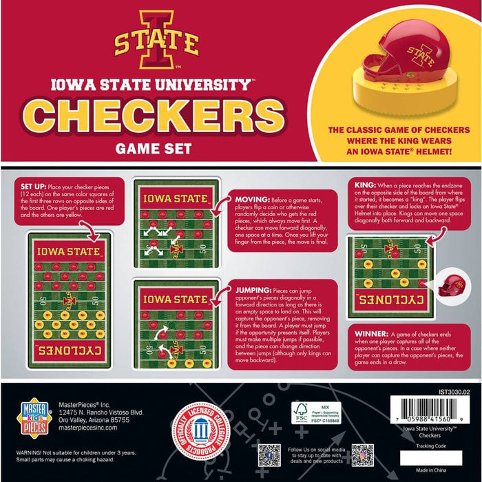 Iowa State Cyclones Checkers Board Game - for just $19.99! 