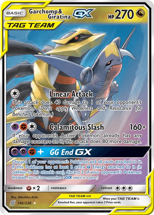 Garchomp & Giratina GX (146/236) [Sun & Moon: Unified Minds] - for just $18.45! 