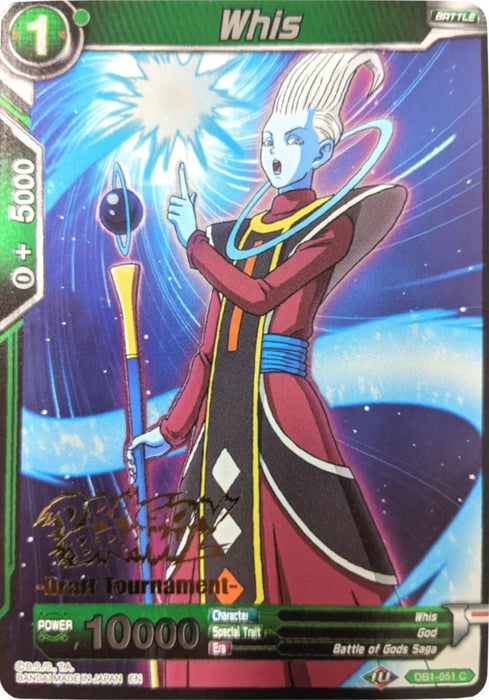 Whis (Dragon Brawl Draft Tournament Gold Stamped) (DB1-051) [Promotion Cards] - for just $10! 
