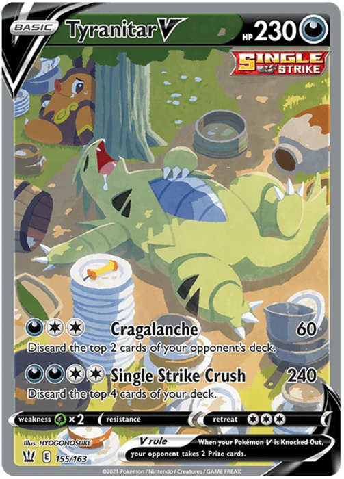 Tyranitar V (155/163) [Sword & Shield: Battle Styles] - for just $107.25! 