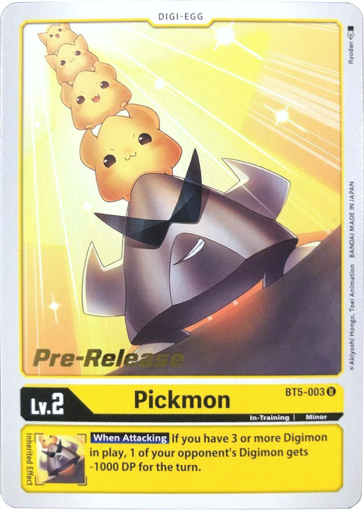 Pickmon [BT5-003] [Battle of Omni Pre-Release Promos] - Just $0.09! Shop now at Retro Gaming of Denver