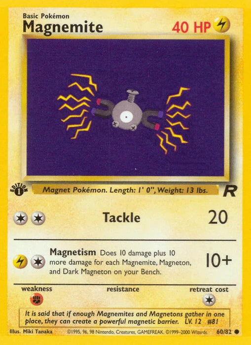 Magnemite (60/82) [Team Rocket 1st Edition] - for just $0.30! 