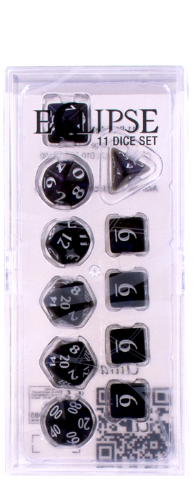 Ultra PRO: 11-Dice Set - Eclipse (Jet Black) - Just $9.95! Shop now at Retro Gaming of Denver