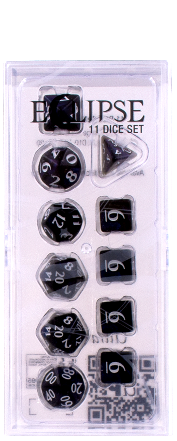 Ultra PRO: 11-Dice Set - Eclipse (Jet Black) - Just $9.95! Shop now at Retro Gaming of Denver