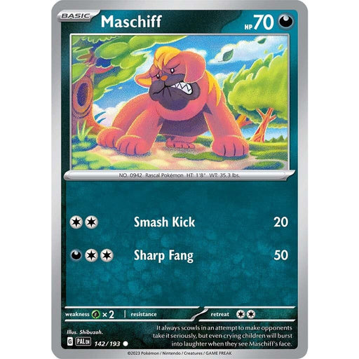 Maschiff (142/193) [Scarlet & Violet: Paldea Evolved] - Just $0.10! Shop now at Retro Gaming of Denver