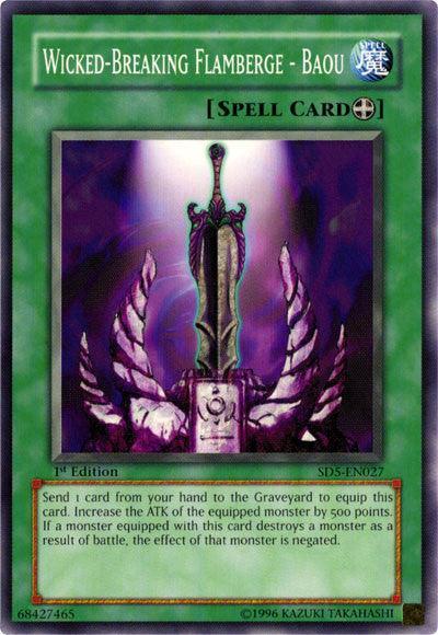 Wicked-Breaking Flamberge - Baou [SD5-EN027] Common - for just $0.15! 
