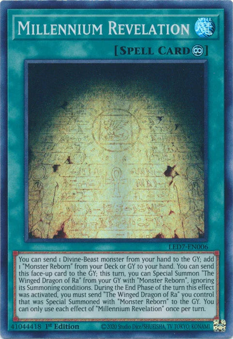 Millennium Revelation [LED7-EN006] Super Rare - for just $0.25! 