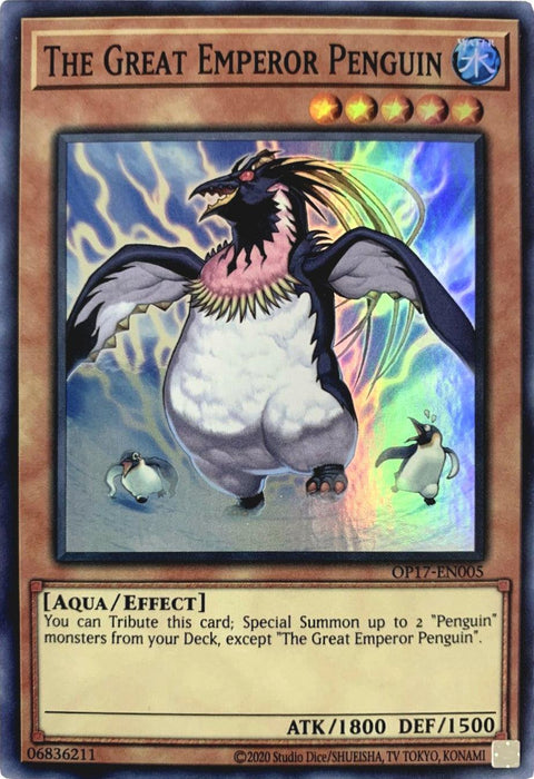 The Great Emperor Penguin [OP17-EN005] Super Rare - for just $0.30! 