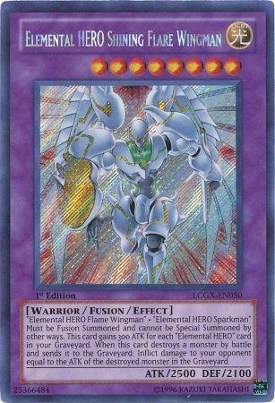 Elemental HERO Shining Flare Wingman [LCGX-EN050] Secret Rare - for just $1.30! 