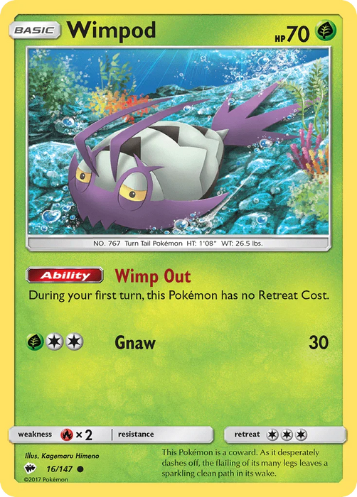 Wimpod (16/147) [Sun & Moon: Burning Shadows] - for just $0.10! 