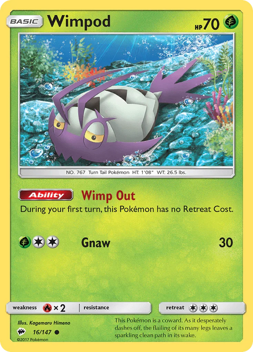 Wimpod (16/147) [Sun & Moon: Burning Shadows] - for just $0.10! 