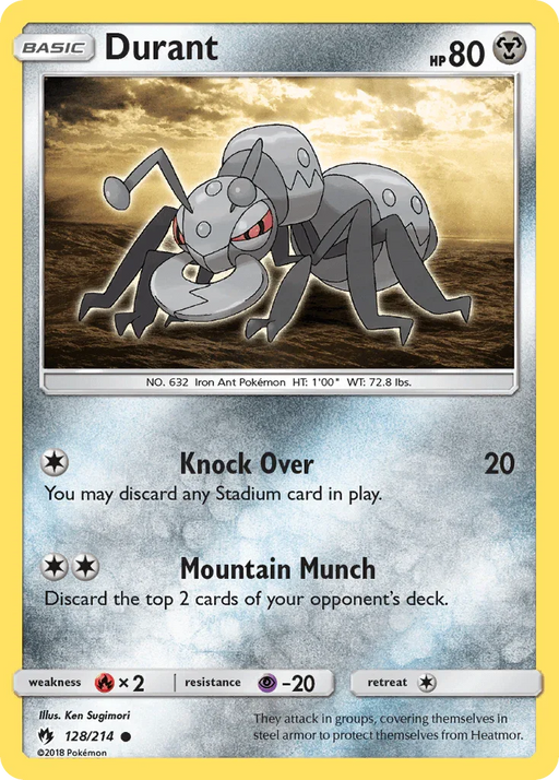 Durant (128/214) [Sun & Moon: Lost Thunder] - for just $0.10! 