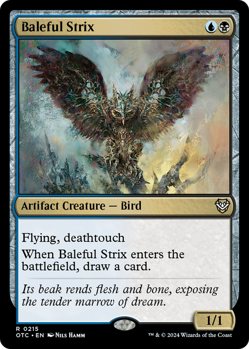 Baleful Strix (OTC-215) - Outlaws of Thunder Junction Commander - for just $0.84! 