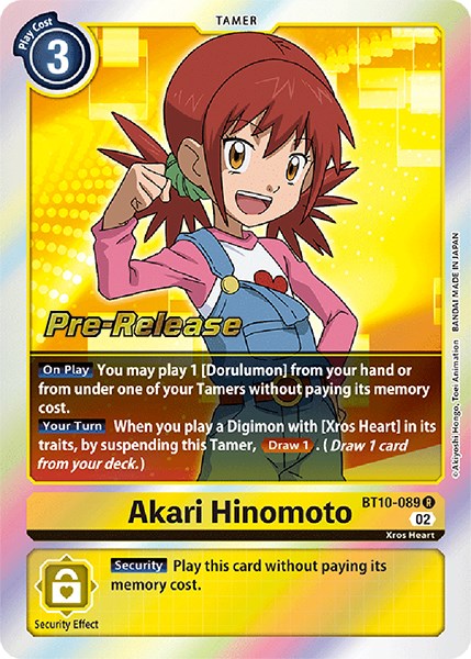 Akari Hinomoto [BT10-089] [Xros Encounter Pre-Release Cards] - Just $0.10! Shop now at Retro Gaming of Denver