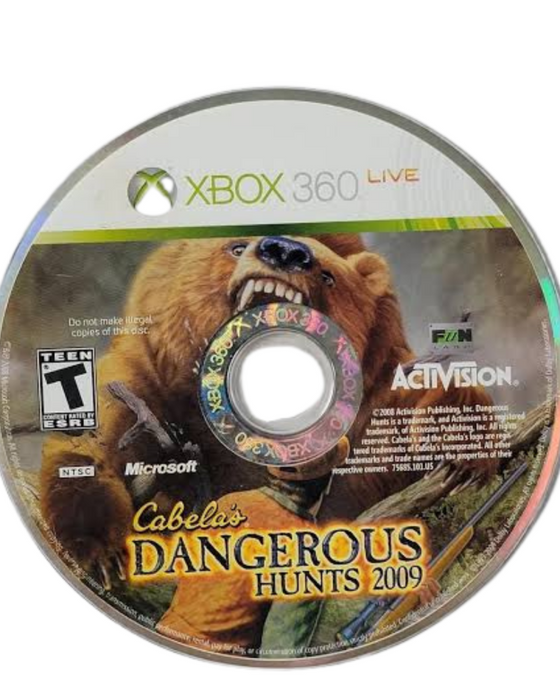 Cabela's Dangerous Hunts 2009 – Xbox 360 (X360) - for just $6.99! 