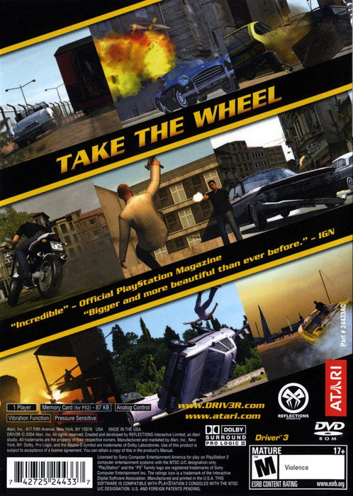 Driver 3 – PlayStation 2 (PS2) - for just $11.99! 