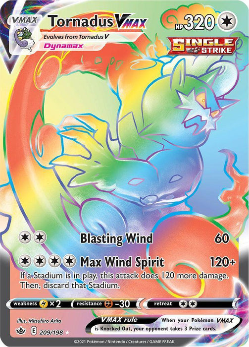 Tornadus VMAX (209/198) [Sword & Shield: Chilling Reign] - for just $2.85! 