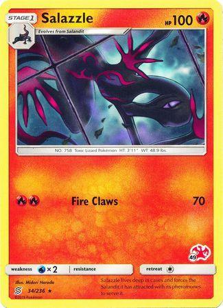 Salazzle (34/236) (Charizard Stamp #49) [Battle Academy 2020] - for just $0.10! 