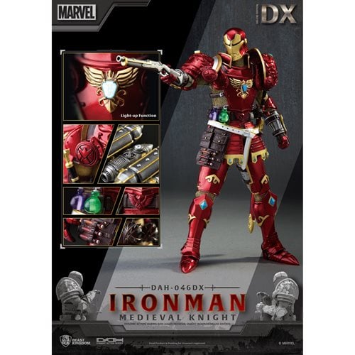 Beast Kingdom Medieval Knight Iron Man DAH-046DX Dynamic 8-Ction Deluxe Version Action Figure - Just $169.99! Shop now at Retro Gaming of Denver