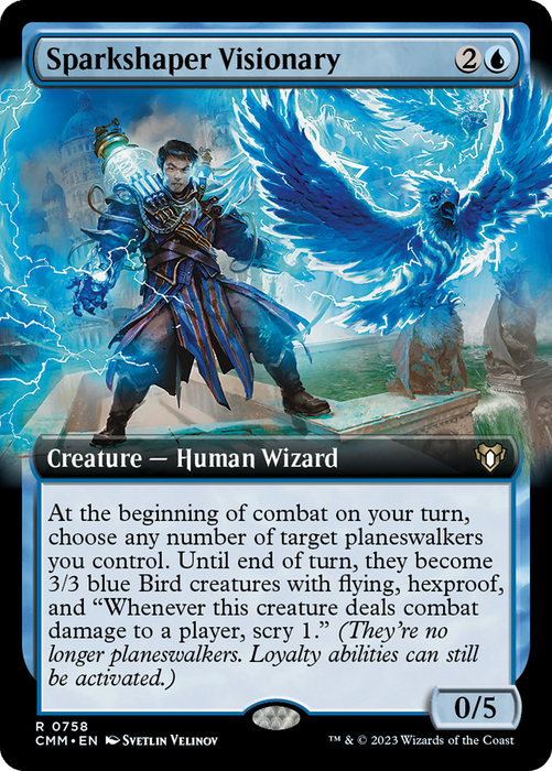 Sparkshaper Visionary (CMM-758) - Commander Masters: (Extended Art) - for just $0.06! 
