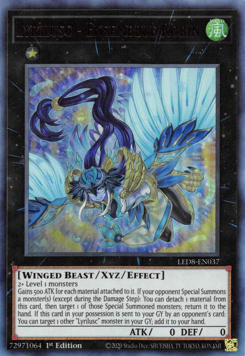 Lyrilusc - Ensemblue Robin [LED8-EN037] Ultra Rare - for just $0.55! 
