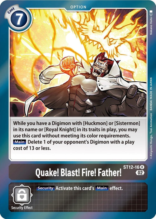 Quake! Blast! Fire! Father! [ST12-16] [Starter Deck: Jesmon] - Just $0.09! Shop now at Retro Gaming of Denver