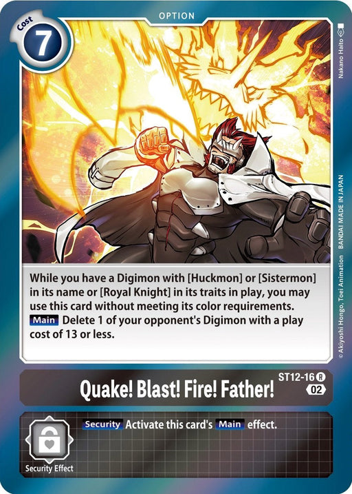 Quake! Blast! Fire! Father! [ST12-16] [Starter Deck: Jesmon] - Just $0.09! Shop now at Retro Gaming of Denver