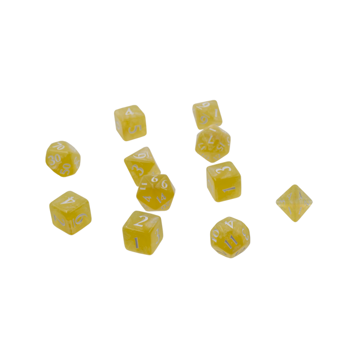 Ultra PRO: 11-Dice Set - Eclipse (Lemon Yellow) - Just $9.95! Shop now at Retro Gaming of Denver