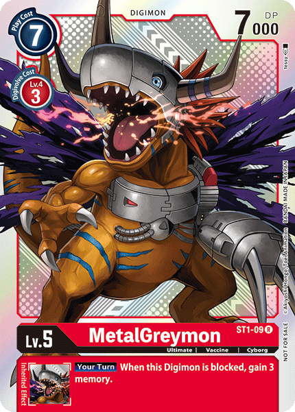 MetalGreymon [ST1-09] (Tournament Pack Vol.2) [Starter Deck: Gaia Red Promos] - Just $0.09! Shop now at Retro Gaming of Denver