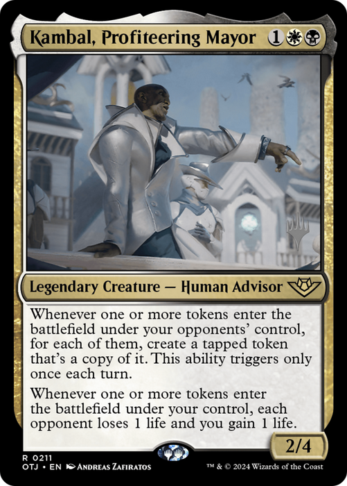 Kambal, Profiteering Mayor (PPOTJ-211) - Outlaws of Thunder Junction Promos - for just $1.80! 