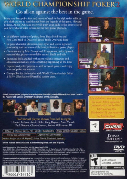 World Championship Poker 2 – PlayStation 2 (PS2) - for just $1.99! 
