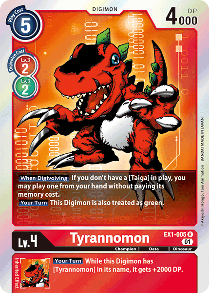 Tyrannomon [EX1-005] [Classic Collection] - Just $0.09! Shop now at Retro Gaming of Denver