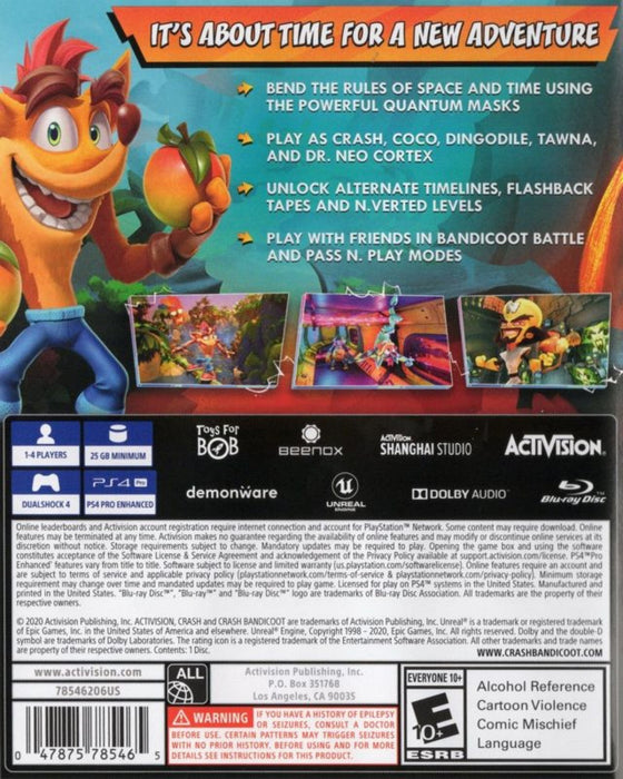 Crash Bandicoot 4: It's About Time – PlayStation 4 (PS4) - for just $24.99! 