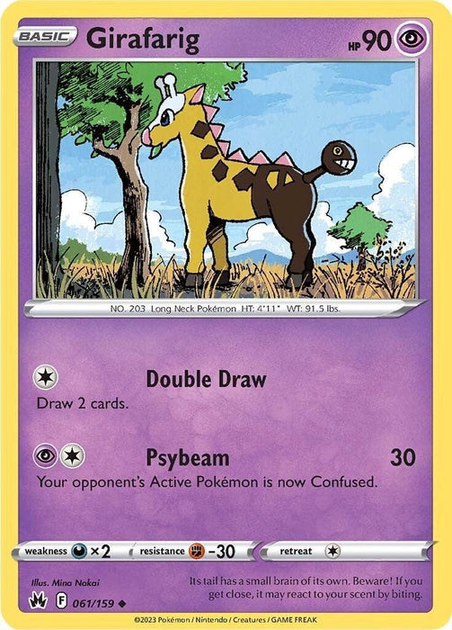 Girafarig (061/159) [Sword & Shield: Crown Zenith] - for just $0.10! 