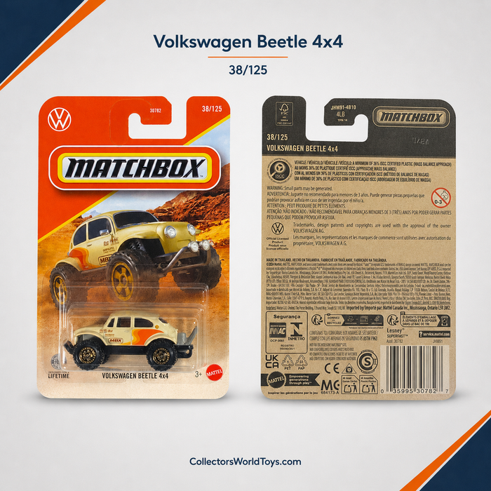 Matchbox Volkswagen Beetle 4x4 38/125 Die-Cast Vehicle - for just $2.49! 