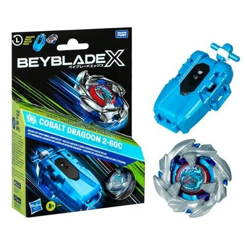 Beyblade X Cobalt Dragoon 2-60C Deluxe Left-Spin String Launcher Set - for just $27.99! 