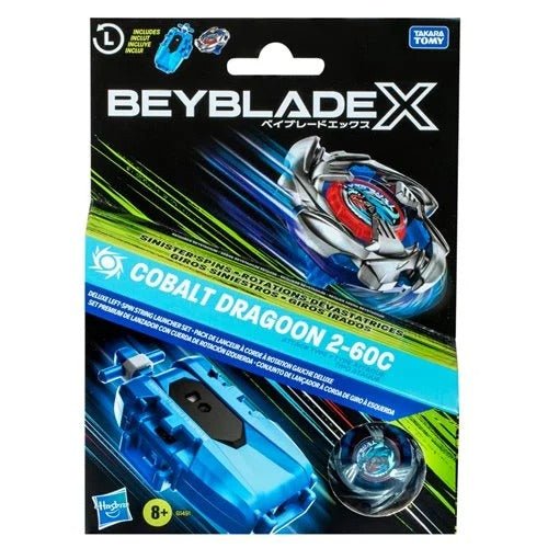 Beyblade X Cobalt Dragoon 2-60C Deluxe Left-Spin String Launcher Set - for just $27.99! 