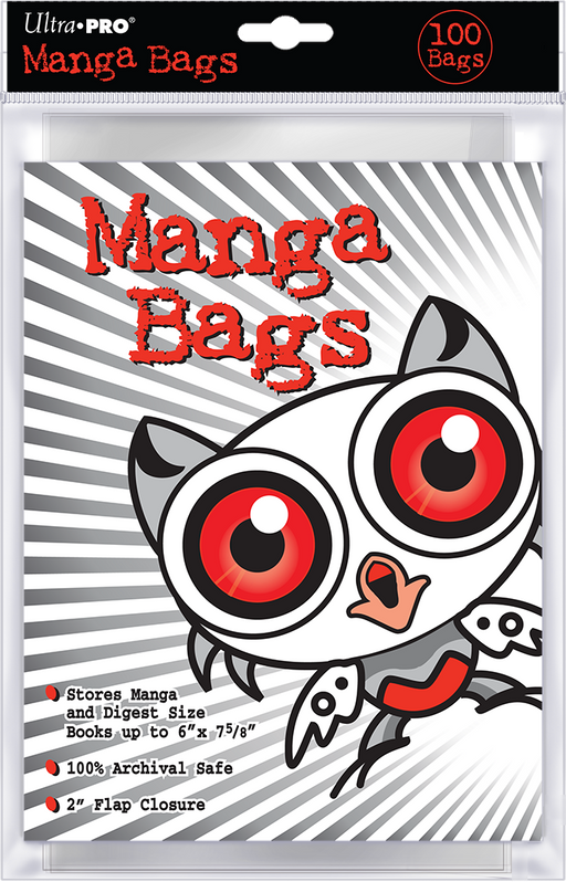 Ultra PRO: Manga Bags - 100-Pack (6" X 7-5/8") - for just $0! 