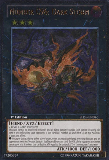 Number C96: Dark Storm (UTR) [SHSP-EN046] Ultimate Rare - for just $1.15! 